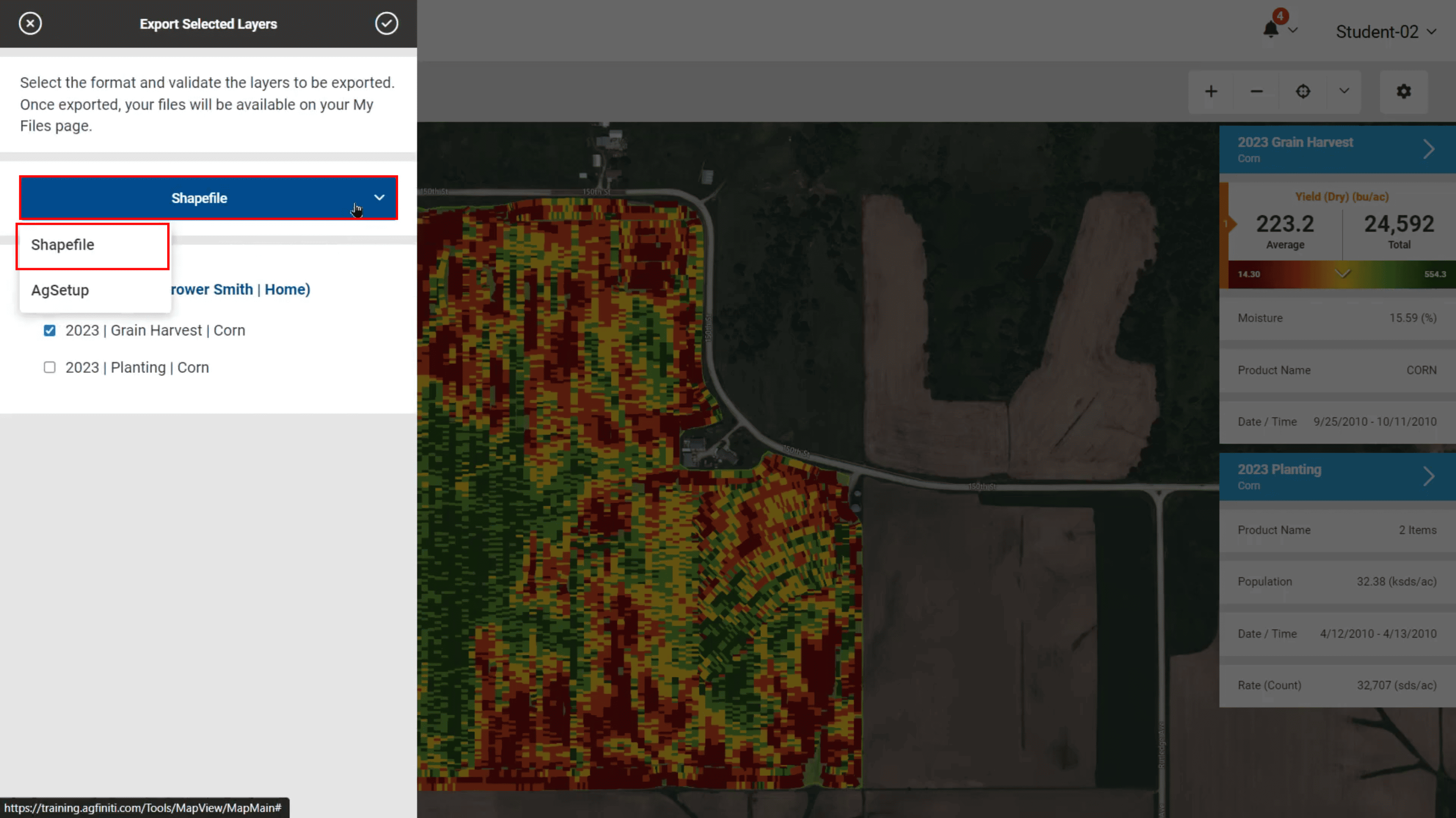 Shapefile Selected